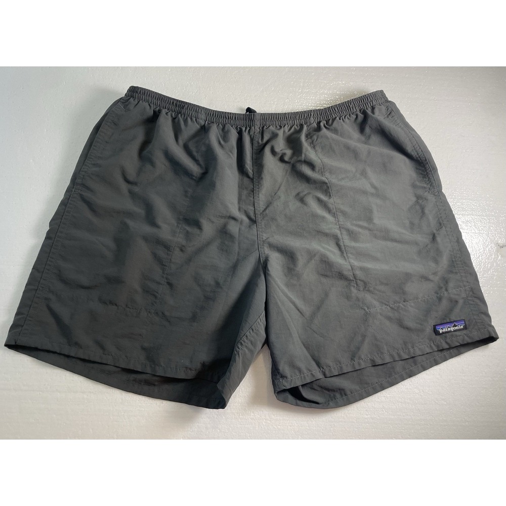PATAGONIA Men's Baggies Shorts XXL Gray 7" Inseam Mesh Lined Elastic Waist